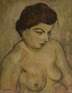 Portrait De Madame Leprin by Marcel Leprin