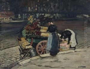 Marchande Des Quatre Saisons by Marcel Leprin