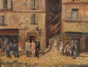 Rue Chaude A Marseille by Marcel Leprin