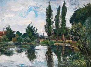 L"etang A Chaville by Marcel Leprin