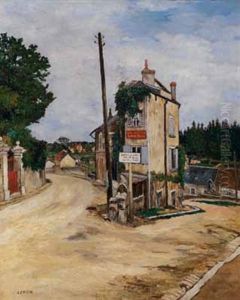 Carrefour En Bourgogne (environs D"autun) by Marcel Leprin