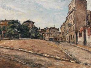 Place Jean-baptiste Clement, Montmartre by Marcel Leprin