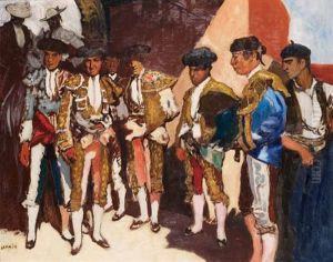 Avant La Corrida, Le Quadrilla by Marcel Leprin