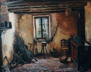 Interieur Paysan by Marcel Leprin