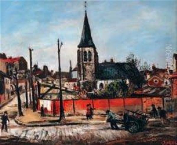 Coin De Rue Devant L'eglise - view 1