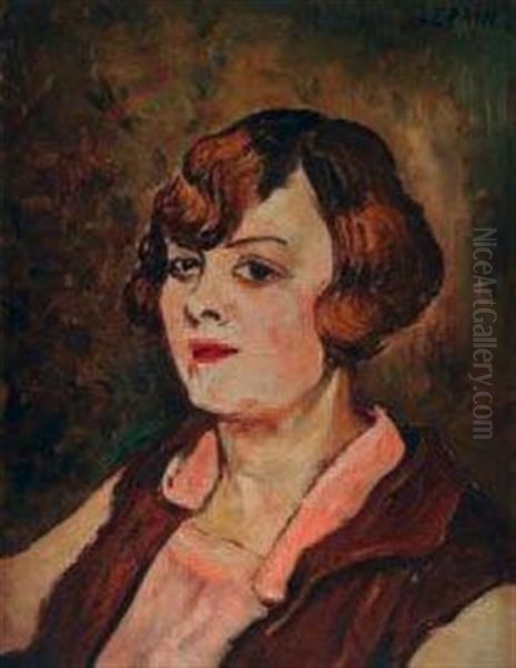 Portrait De Jeune Femme Aux Cheveux Courts - view 1
