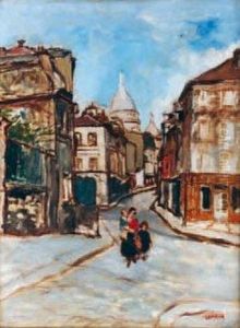Montmartre (sketch) by Marcel Leprin