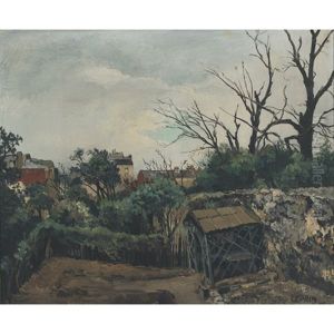 Rue St. Vincent - Montmarte (+ Backyard Garden; 2 Works) by Marcel Leprin