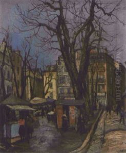 Le Place De Lenche A Marseille by Marcel Leprin