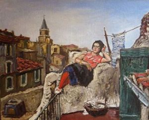Fille De Petite Vertue A Marseille Dans Le Quartier Du Panier A Marseille by Marcel Leprin