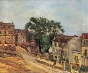 Vue De Montmartre, Le Lapin Agile by Marcel Leprin