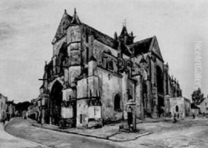 L'eglise De Moret by Marcel Leprin