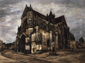 Eglise De Moret-sur-loing by Marcel Leprin