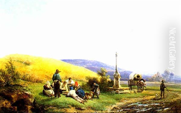 Le Repos Des Paysans Pres Du Calvaire - view 1