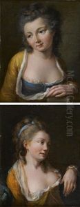 Jeunes Femmes En Buste (various Sizes; Pair)
