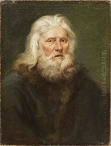 Portrait D'un Paysan Russe by Jean-Baptiste Leprince