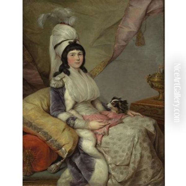 Young Woman In Oriental Costume - view 1