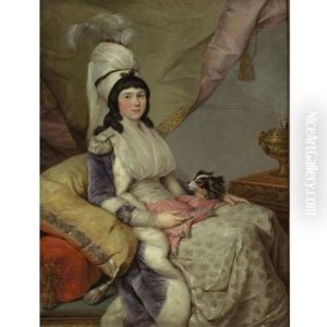 Young Woman In Oriental Costume by Jean-Baptiste Leprince