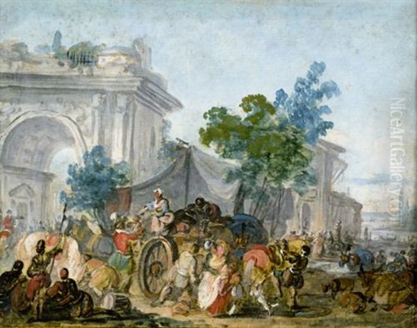 Henri Iv Lifting The Siege Of Paris In 1590 To Prevent A Famine - view 1