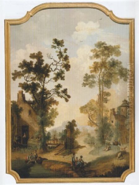 Landscape With A Riverside Village - view 1
