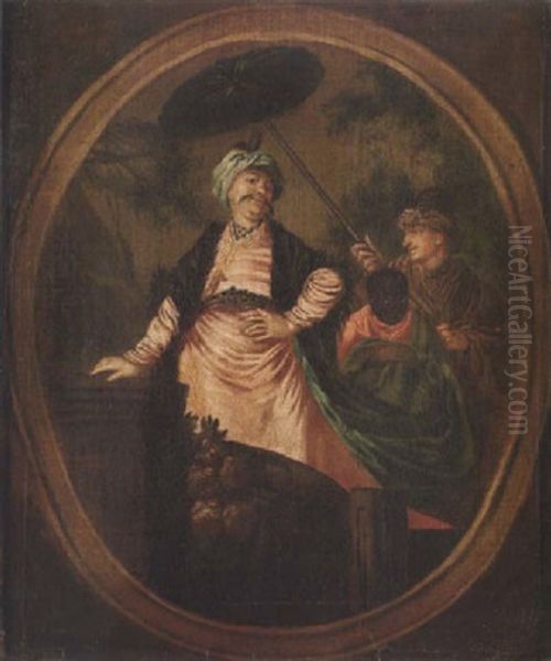 A Turk Attended By Pages - view 1
