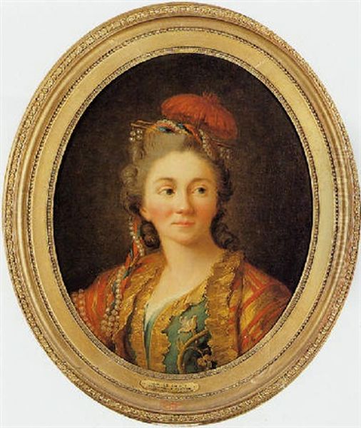 Portrait De Mademoiselle Clairon Dans L'orphelin De La Chine De Voltaire - view 1