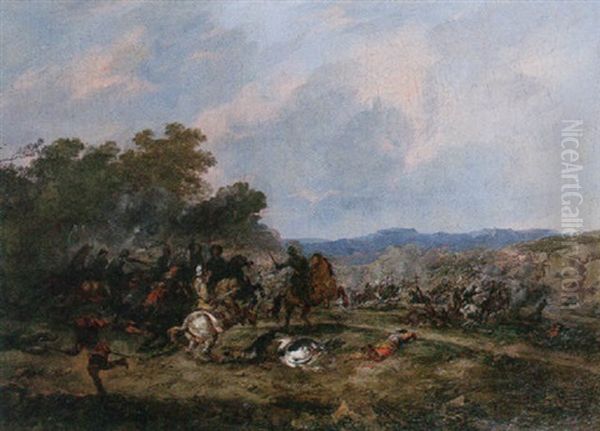 A Cavalry Skirmish - view 1