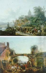 Le Defile Des Montreurs D'ours by Jean-Baptiste Leprince