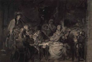 A Turquerie: Elegant Figures Seated At A Table Listening To Music A Turquerie: Elegant Figures Seated At A Table Listening To Music
