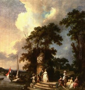 L'embarquement Pour Cythere: An Elegant Company In A Park   Preparing To Board A Pleasure Boat
