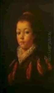Portrait D'un Enfant En Costume De                          Fantaisie