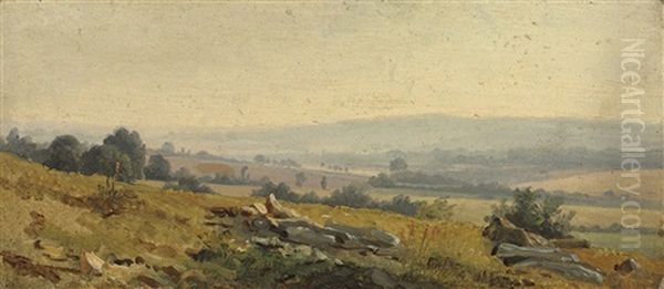 A View Of The Countryside At Connerre, Near Le Mans - view 1