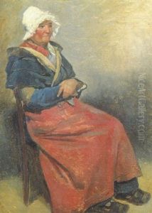 Portraits D'une Vieille Femme Assise Portraits D'une Vieille Femme Assise