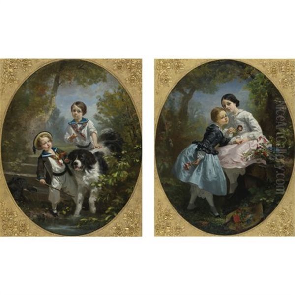 Children At Play (+ Another; Pair) - view 1