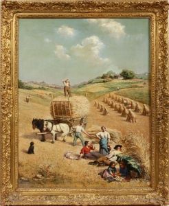 Working The Field by Henry Lerolle