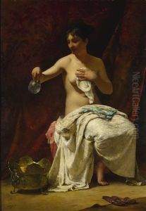 A Lady At Her Toilette by Henry Lerolle