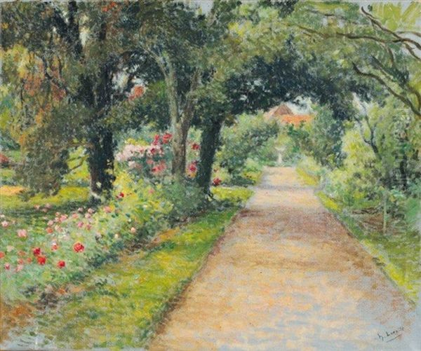 L'allee Du Jardin Au Printemps - view 1