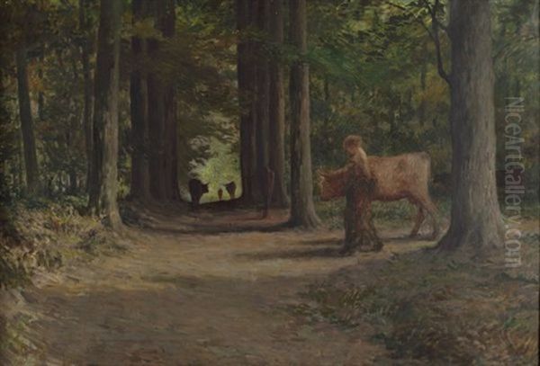 Jeune Femme En Foret - view 1