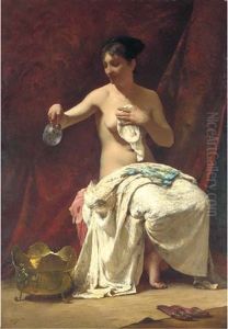 Femme A Sa Toilette by Henry Lerolle