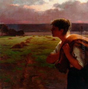 Returning Home At Dusk by Henry Lerolle