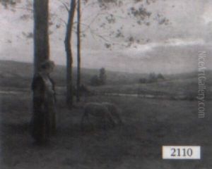 Maiden In A Landscape With Sheep Maiden In A Landscape With Sheep