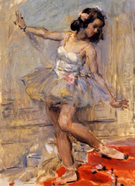 Ballerine S'appuyant Sur Un Mur - view 1