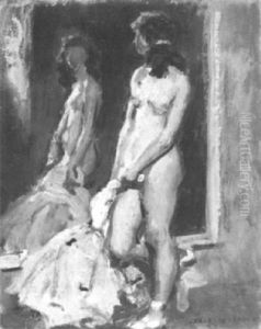 Nu Au Miroir by Auguste Leroux