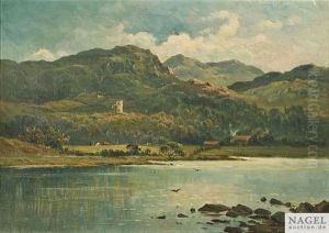 Rhonetal Bei Avignon by Louis Eugene Leroux