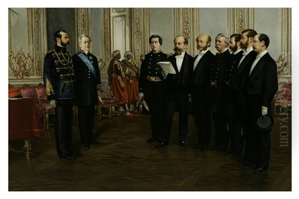 Czar Alexander Ii Receiving American Diplomats - view 1