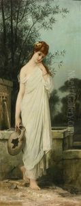 <la Cruche Cassee> by Louis Hector Leroux