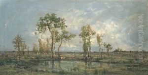 La Lande En Bretagne by Marie Guillaume Charles Leroux