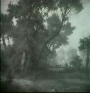 Bridge And Ford On A Shallow River Bridge And Ford On A Shallow River