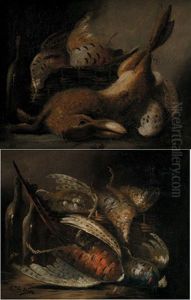 Nature Morte Aux Faisans (+ Nature Morte Au Lievre Et Perdreaux; Pair)
