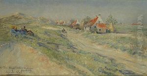 Een Zomerdag In De Hollandse Duinen by Hippolyte Leroy